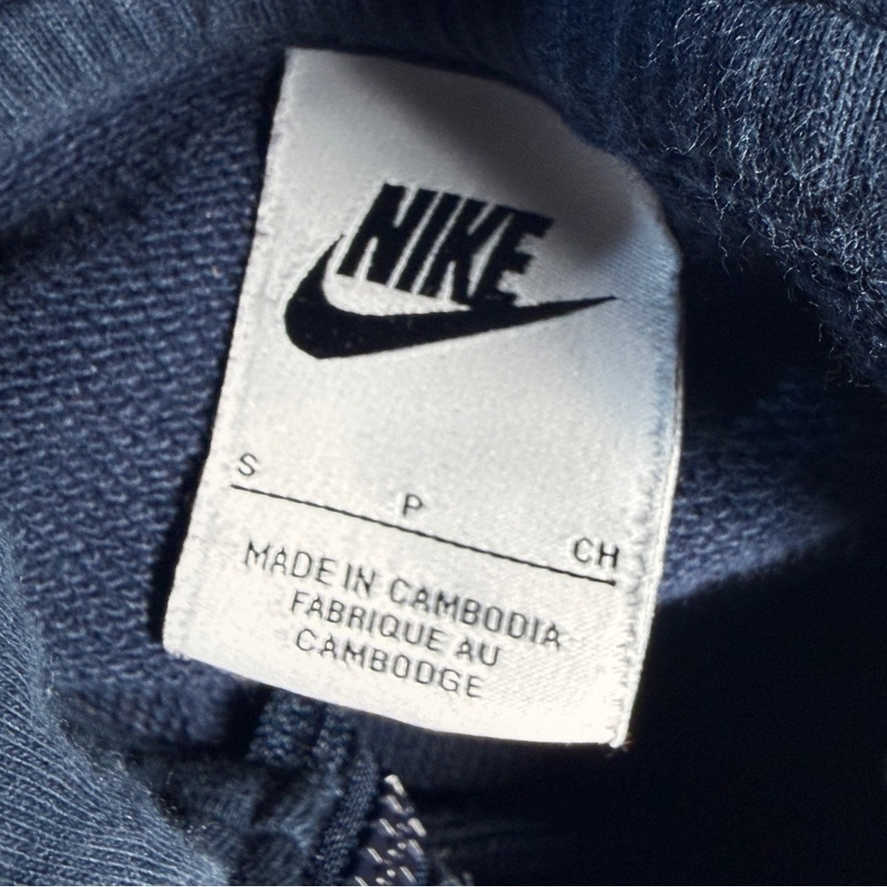 Nike Mens Barcelona Club Team Zip Up Hoodie Size S Navy Blue Sporty Athletic - Picture 10 of 12
